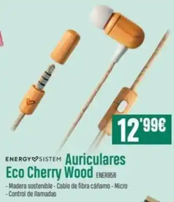 Auriculares Eco Cherry Wood