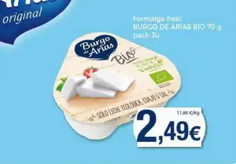 Keisy Formatge Fresc Burgo De Arias Bio 70g oferta