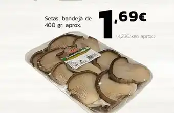 Supermercados Lupa Setas, Bandeja De 400gr oferta