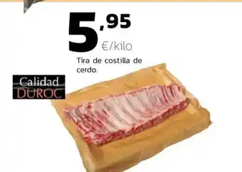 Supermercados Lupa Tira De Costilla De Cerdo oferta