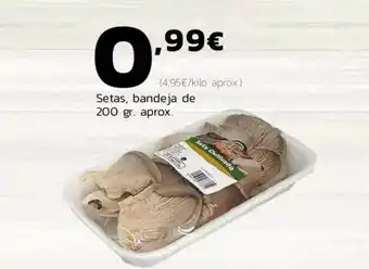 Supermercados Lupa Setas, Bandeja De 200g oferta