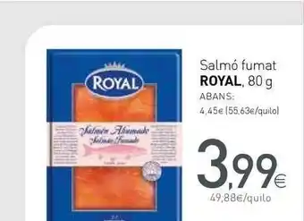 Condis Salmó Fumat Royal 80g oferta