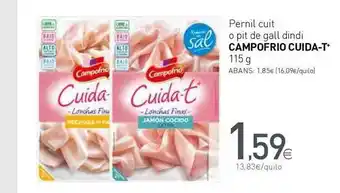Condis Pernil Cuit O Pit De Gall Dindi Campofrio Cuida-t 115g oferta