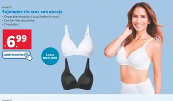 Lidl Sujetador sin aros con encaje oferta