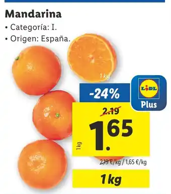 Lidl Mandarina oferta