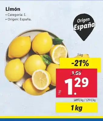 Lidl Limón oferta