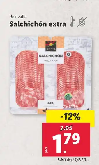 Lidl Realvalle Salchichón extra oferta
