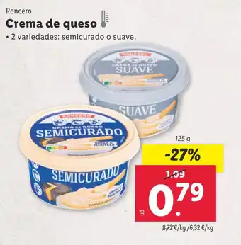 Lidl Roncero Crema de queso oferta