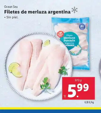 Lidl ocean sea Filetes de merluza argentina oferta