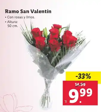 Lidl Ramo San Valentín oferta
