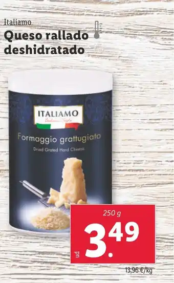 Lidl Italiamo Queso rallado deshidratado oferta