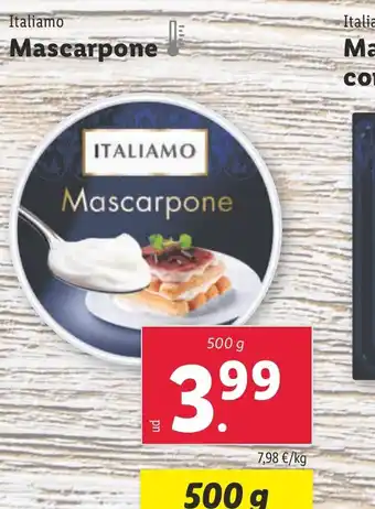 Lidl ITALIAMO Mascarpone oferta