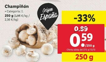 Lidl Champiñones oferta
