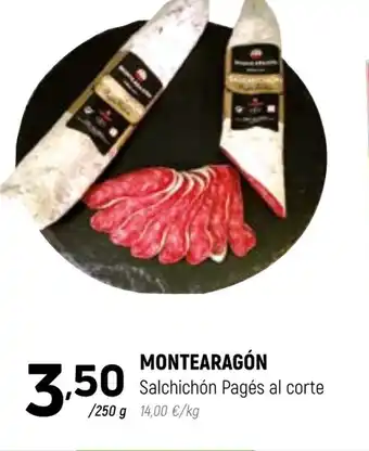 Coviran MONTEARAGÓN Salchichón Pagés al corte oferta