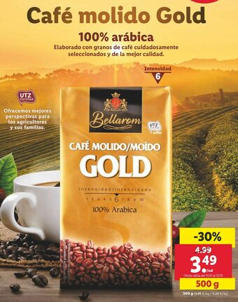 Lidl Café molido bellarom oferta