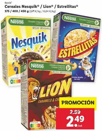 Lidl Cereales nestlé oferta