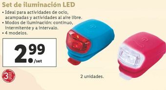 Lidl Luces led bicicleta oferta