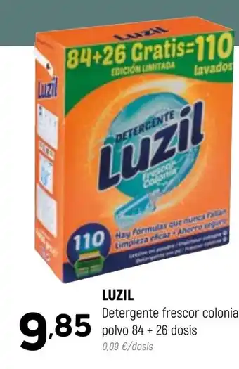 Coviran LUZIL Detergente frescor colonia polvo 84+26 dosis oferta