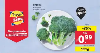 Lidl Brócoli oferta