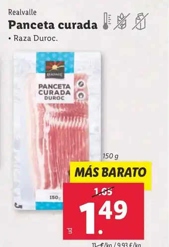 Lidl Panceta curada oferta