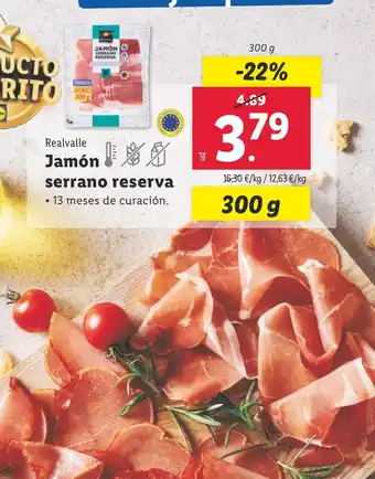 Lidl Jamón serrano reserva oferta