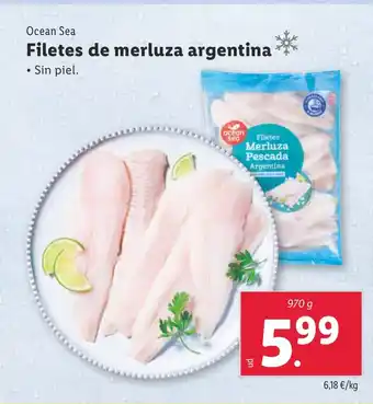 Lidl Filetes de merluza argentina oferta