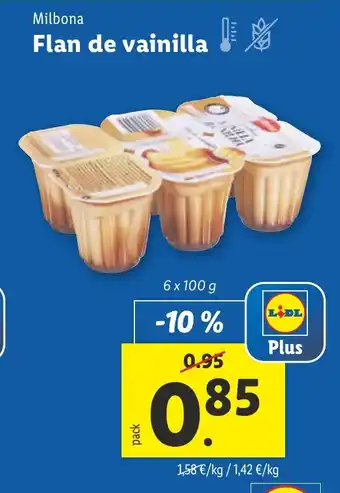 Lidl Flan de vainilla oferta