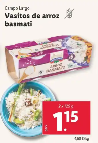 Lidl Vasitos de arroz basmati oferta