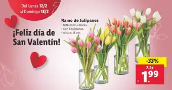 Lidl Ramo de tulipanes oferta