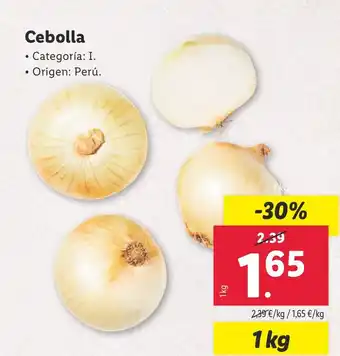 Lidl Cebolla oferta