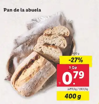 Lidl Pan de la abuela oferta