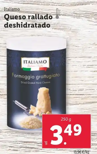 Lidl Queso rallado deshidratado oferta