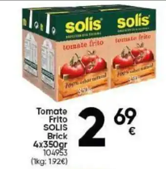 Family Cash Tomate Frito SOLIS Brick 4x350gr oferta