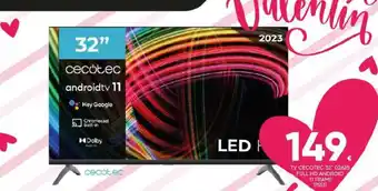 Family Cash TV CECOTEC 32" 02625 FULL HD ANDROID 11 FRAME 175531 oferta
