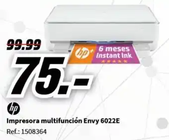 MediaMarkt Impresora multifunción Envy 6022E Ref.: 1508364 oferta