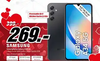 MediaMarkt Smartphone Galaxy A34 5G oferta