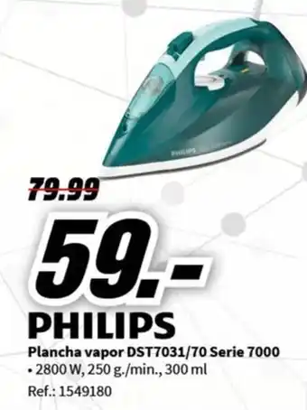 MediaMarkt Plancha vapor DST7031/70 Serie 7000 oferta