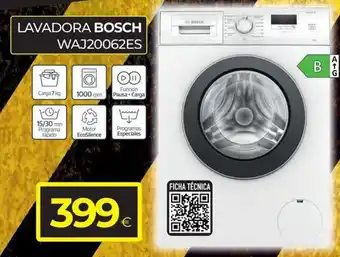 Tien 21 LAVADORA BOSCH WAJ20062ES oferta