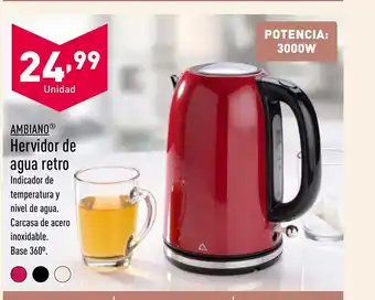 ALDI AMBIANO Hervidor de agua retro oferta