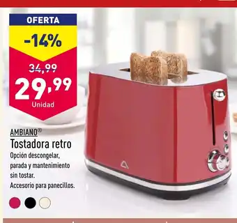 ALDI AMBIANO Tostadora retro oferta