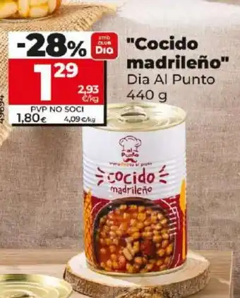 Dia "Cocido madrileño" oferta