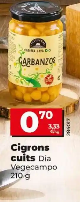 Dia Cigrons cuits oferta