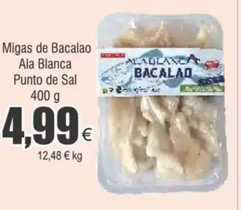 FROIZ Migas de Bacalao Ala Blanca Punto de Sal 400 g oferta
