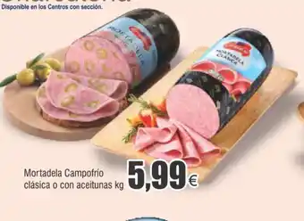 FROIZ Mortadela Campofrío clásica o con aceitunas kg oferta