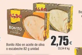 FROIZ Bonito Albo en aceite de oliva o escabeche 82 g unidad oferta