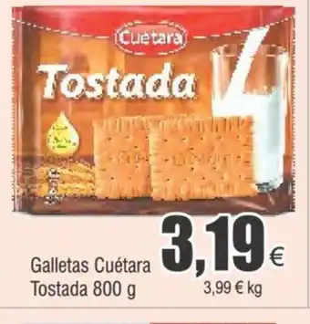 FROIZ Galletas Cuétara Tostada 800 g oferta