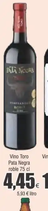 FROIZ Vino Toro Pata Negra oferta