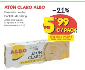 AhorraMas ATÚN CLARO ALBO oferta