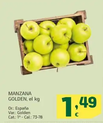 HiperDino MANZANA GOLDEN, el kg oferta