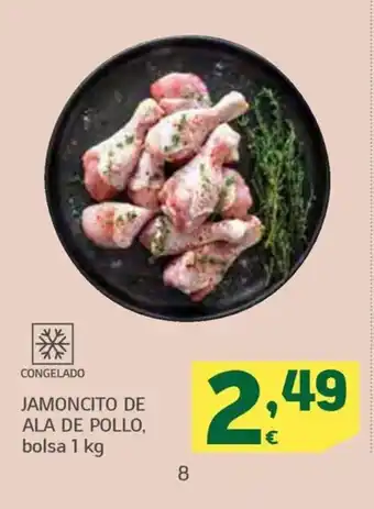 HiperDino JAMONCITO DE ALA DE POLLO, bolsa 1 kg oferta